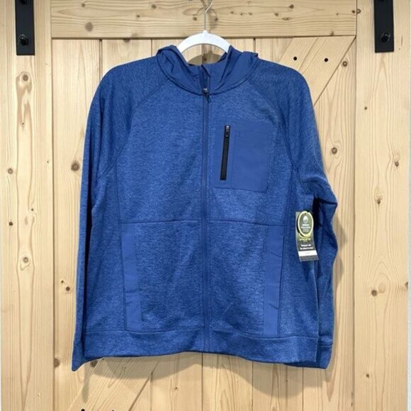 NEW XL (14-16) Husky Boy's Active Tech Zip Jacket w/ Hood - Picture 2 of 4